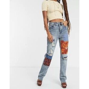 We the Free Belladonna Patchwork Flared Jeans